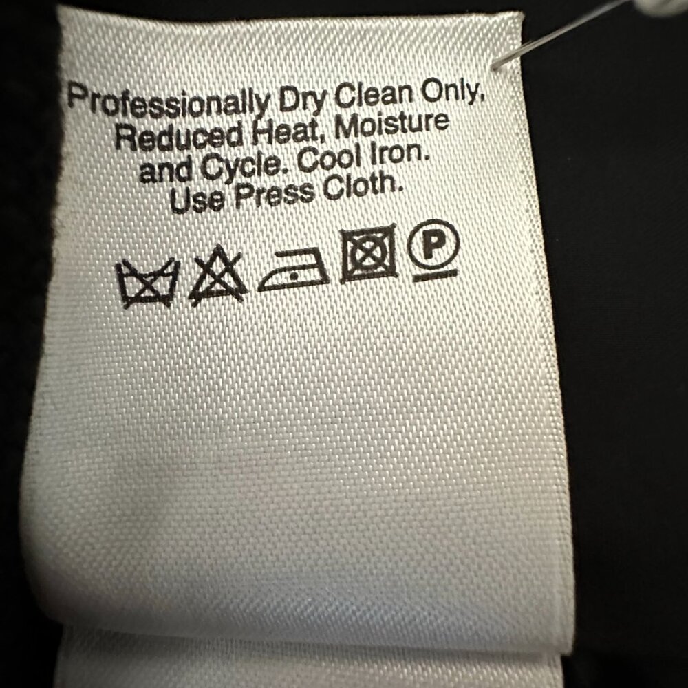 DKNY Women's Small Black Midi Straight/Pencil Wool Blend Fully Lined Skirt - Picture 14 of 16